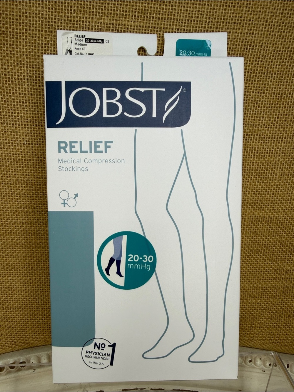 JOBST Relief Medical Compression Stockings - Beige, 20-30 mmHg